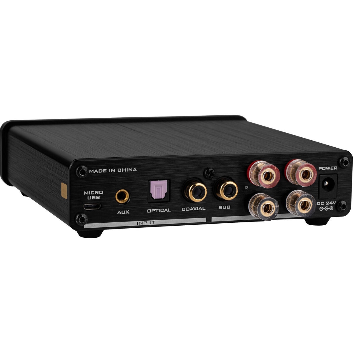 FXAudio D502 HiFi DAC Decoder Digital Amplifier with Subwoofer Output 2 x 60W Black